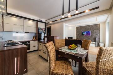 Фото номера Apartment with terrace and lake view - Split Level Апартаменты Apartament U Virusa Przy Porcie z widokiem na jezioro г. Гижицко 46